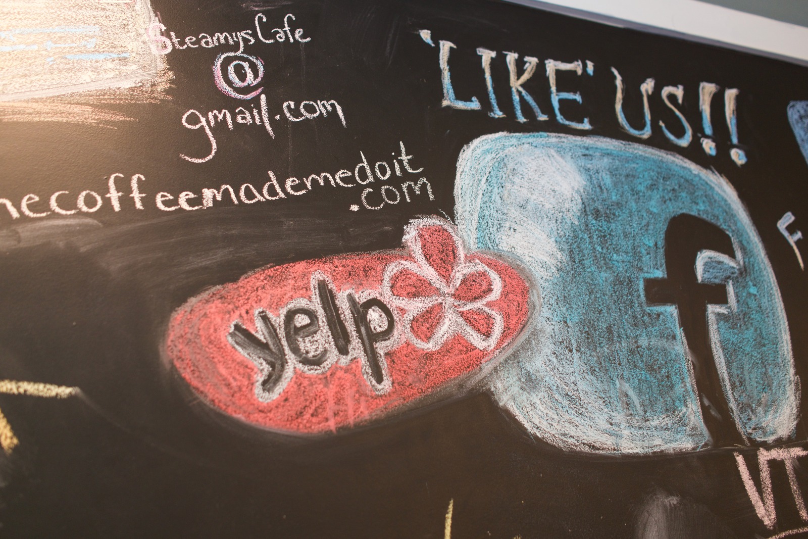 Chalkboard Cafe Communication