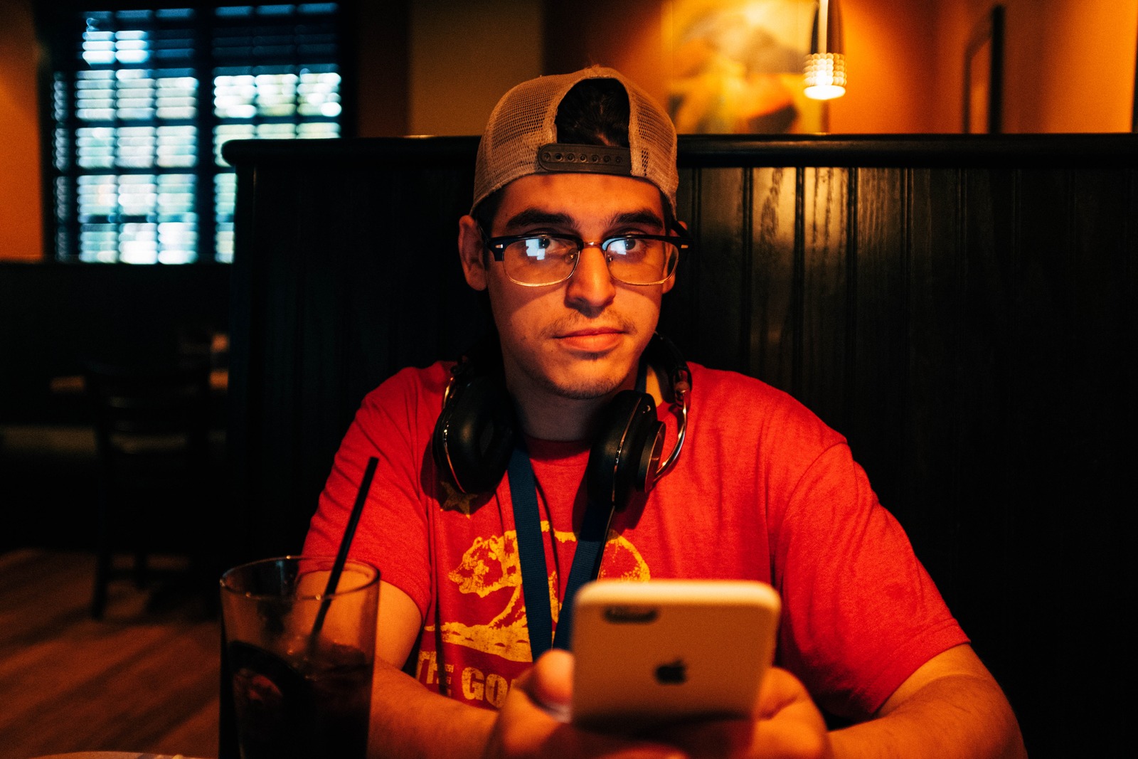 Candid Moment in Low Light