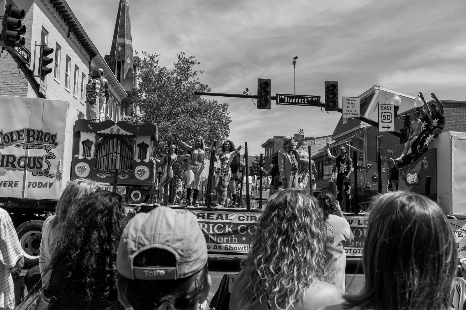 Circus Parade in Monochrome