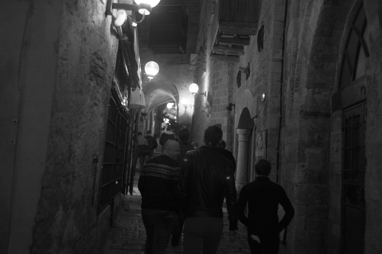 Evening Stroll in Shadows