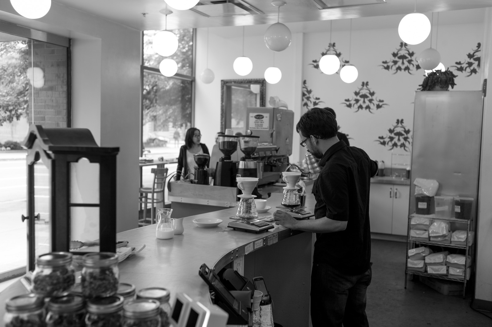 A Quiet Moment in a Café