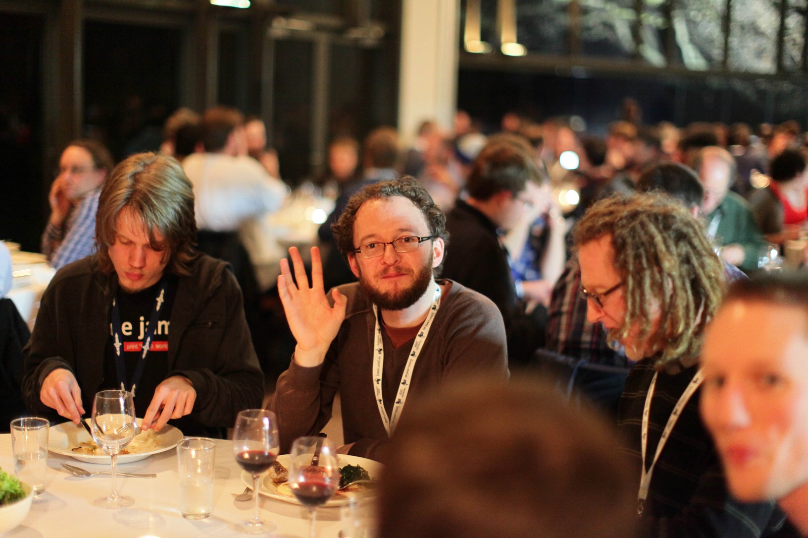 Candid Dinner Gathering