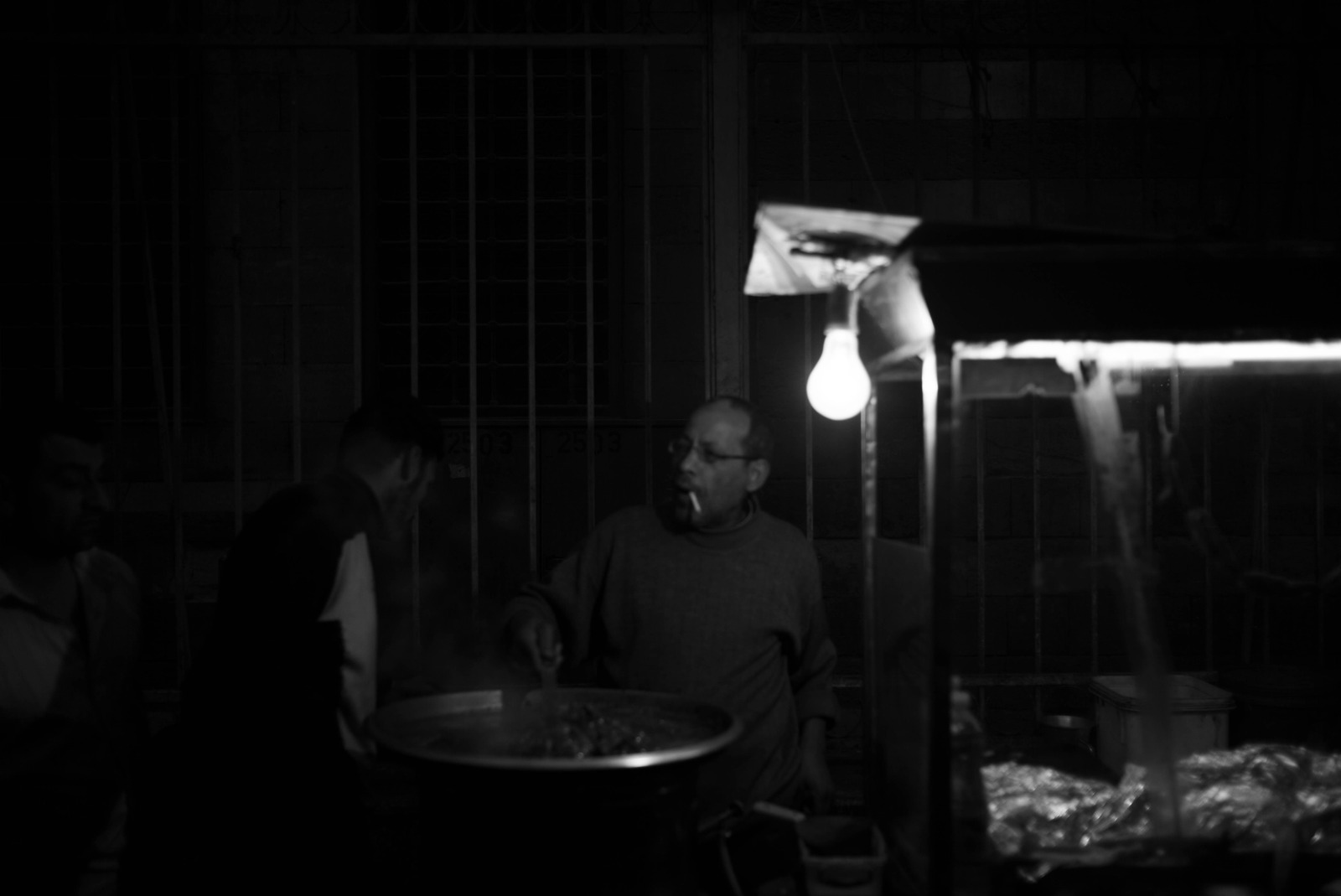 Nocturnal Market Scene