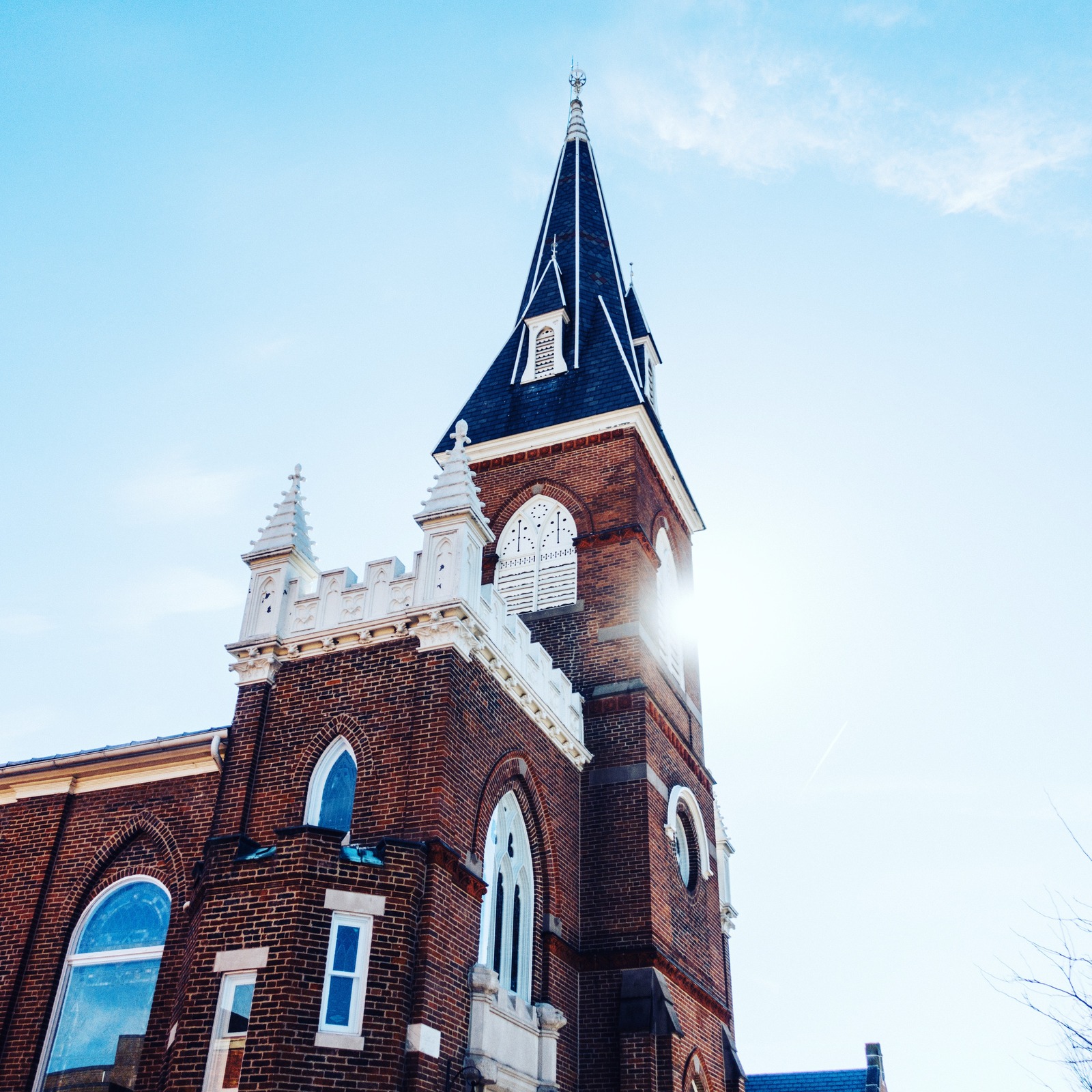 Majestic Steeple Against the Sky