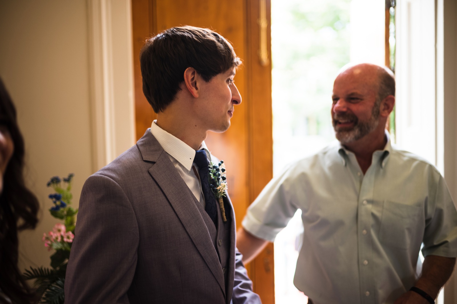 Candid Moments Before a Celebration