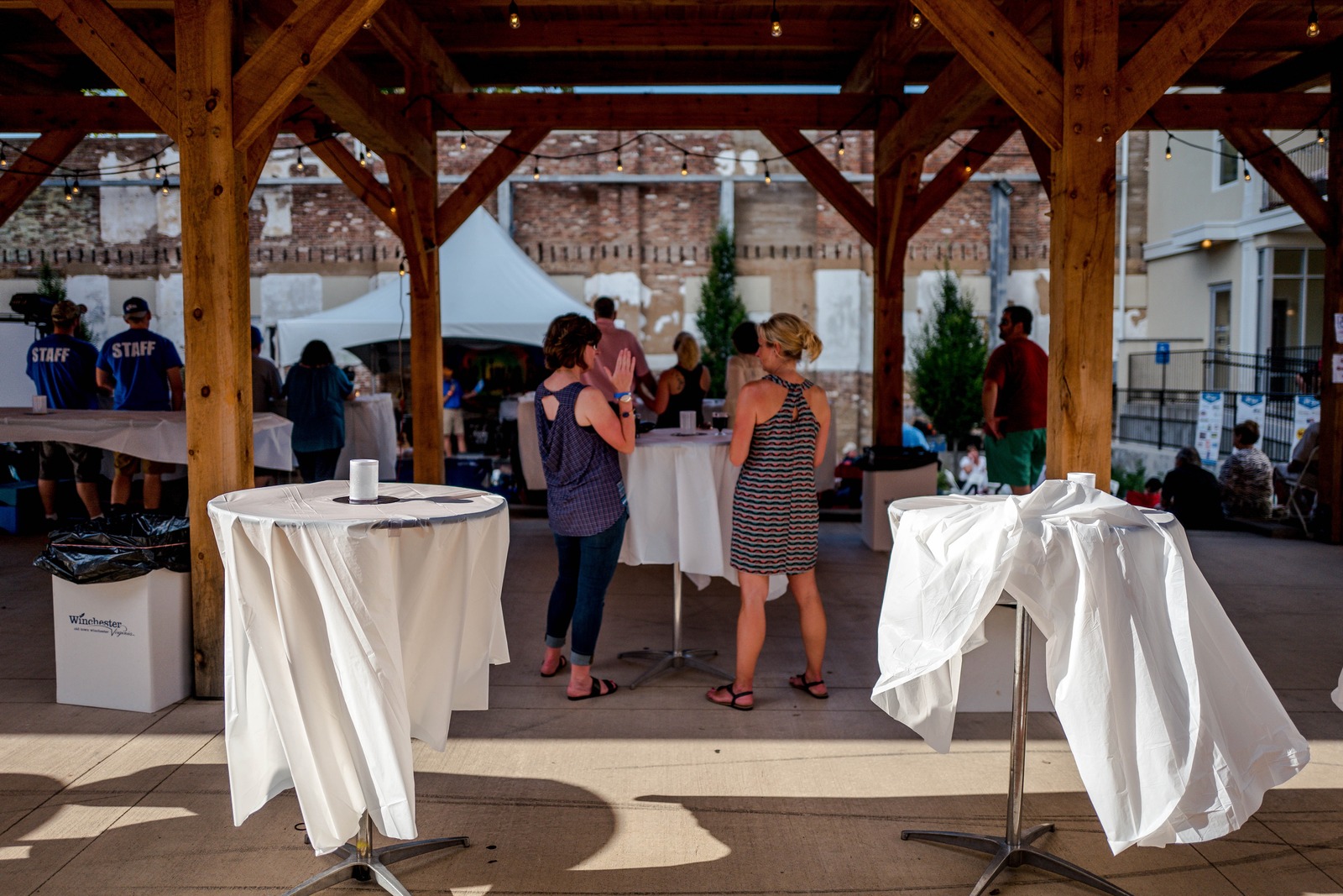 Gathering in a Rustic Space