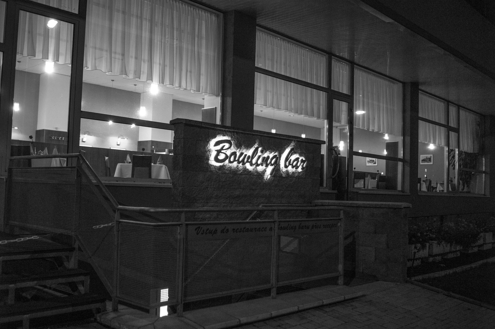 Nighttime Bowling Bar