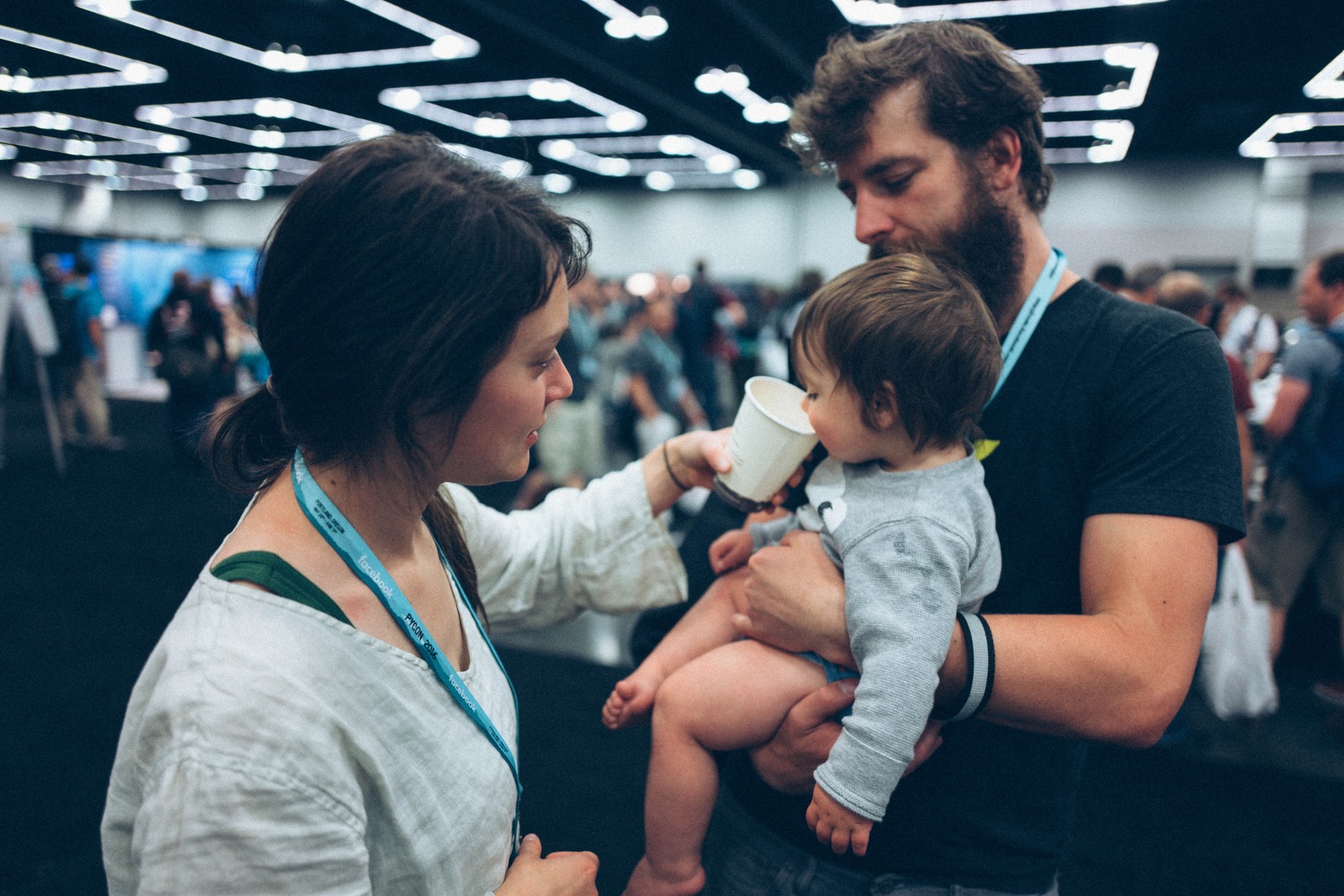 Family Moment at an Event