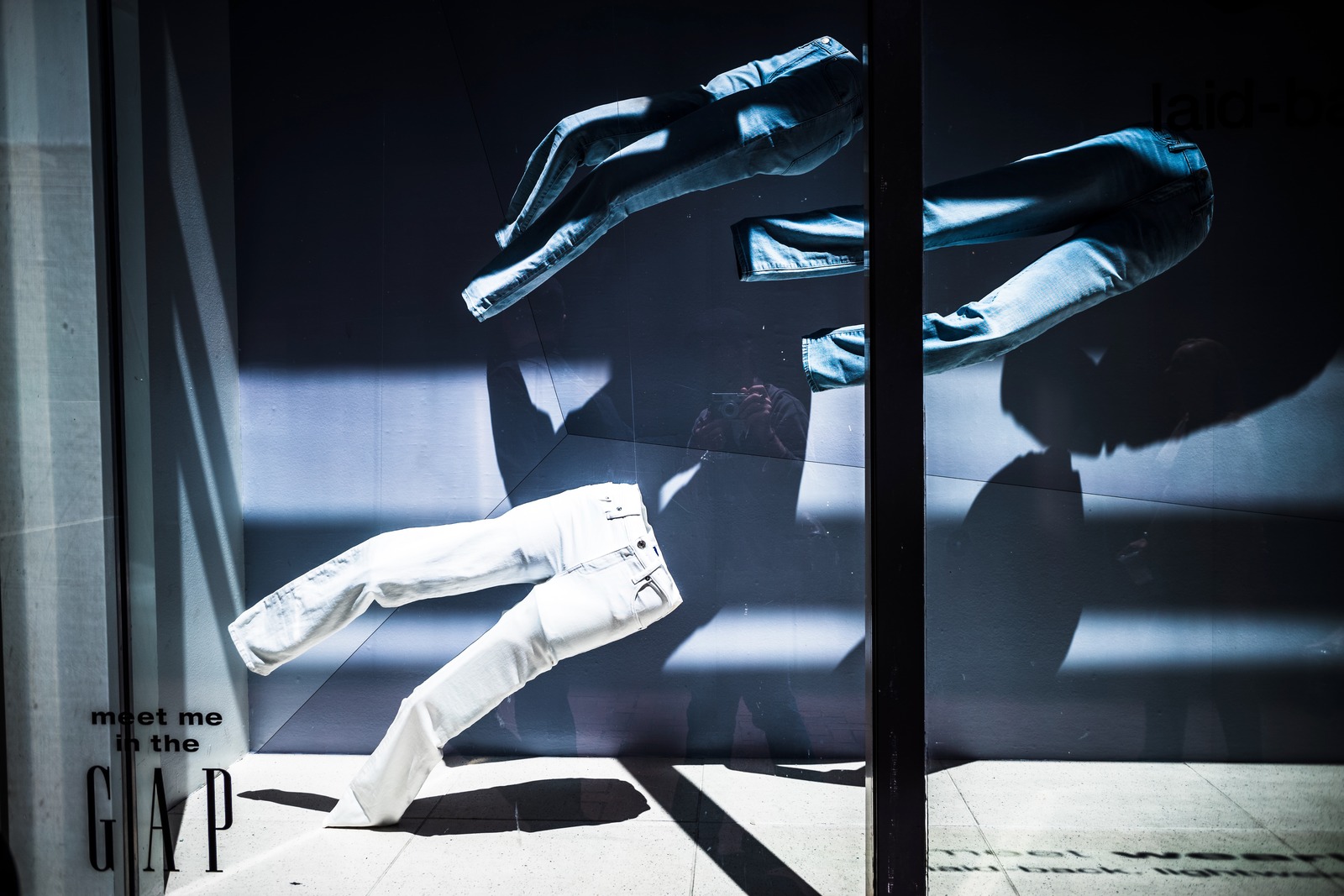 Floating Denim Display