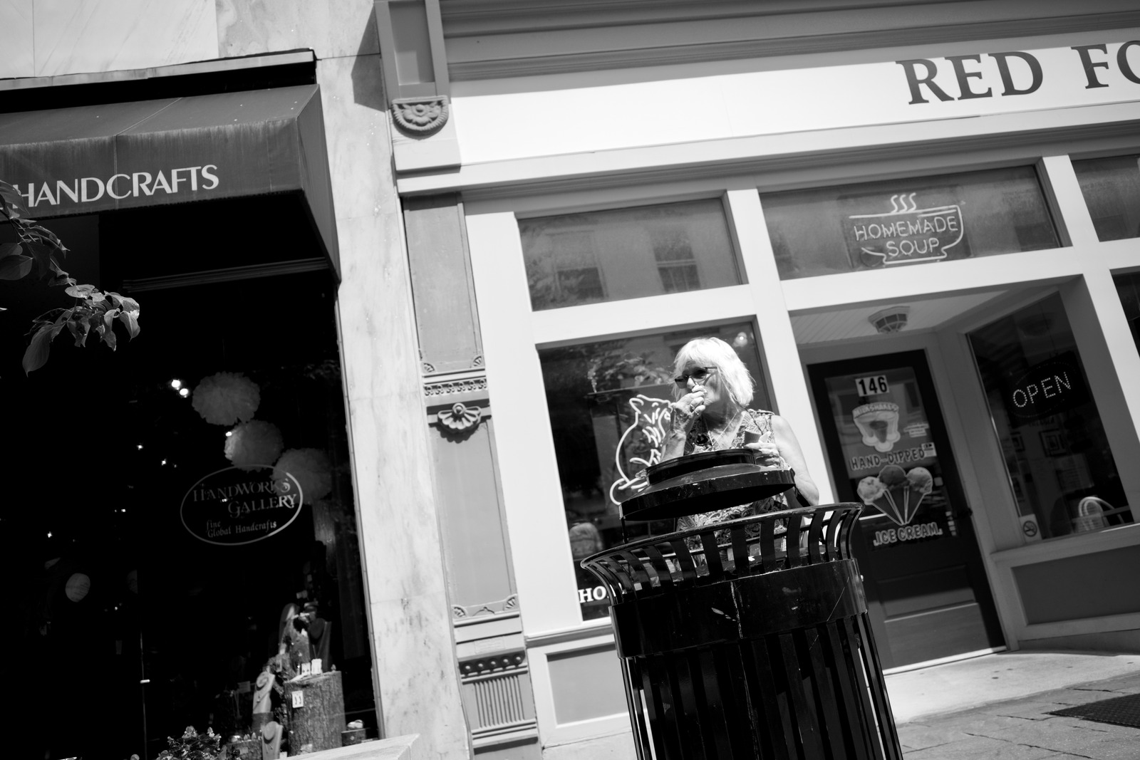 Urban Solitude in Black and White