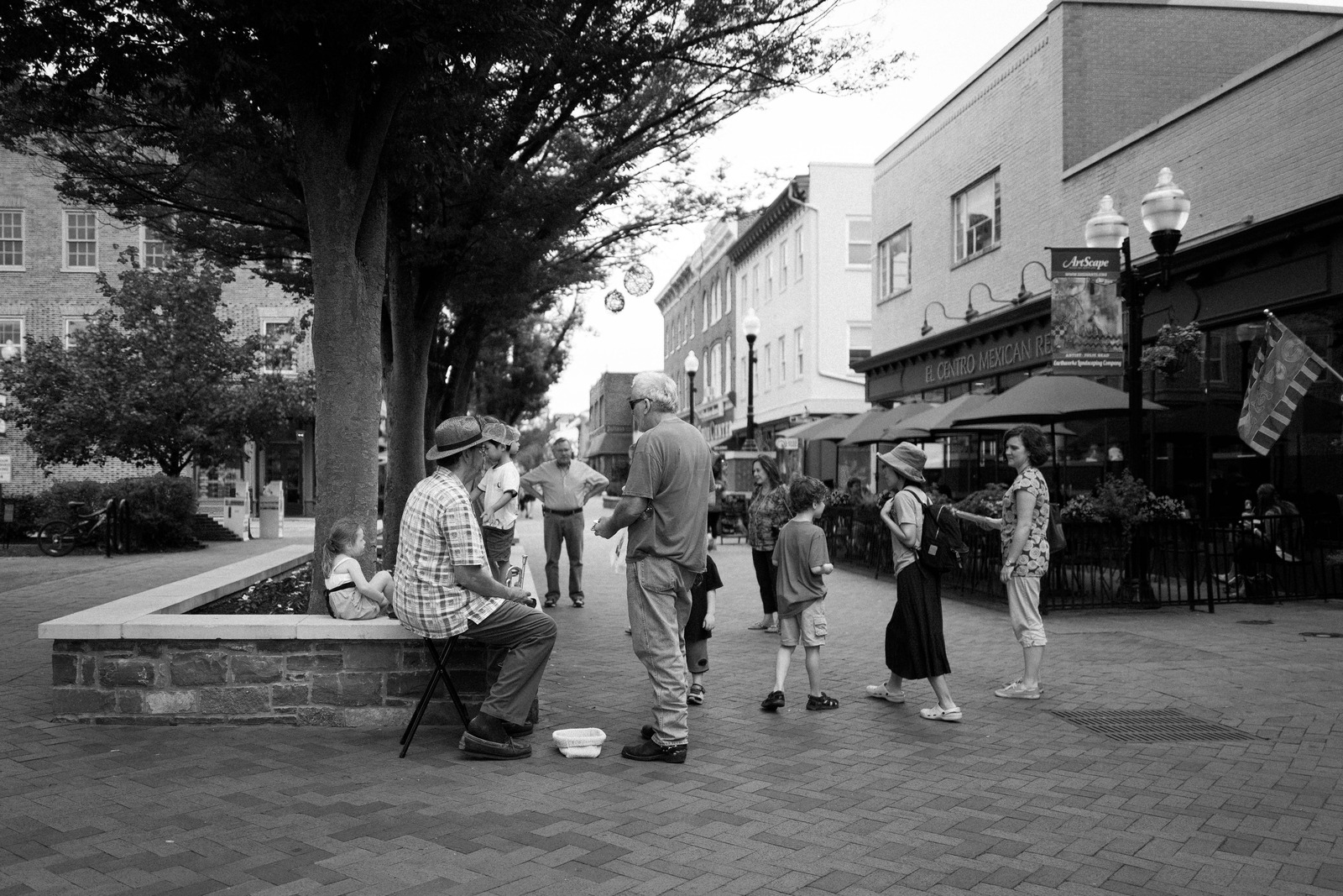 A Gathering in Black and White