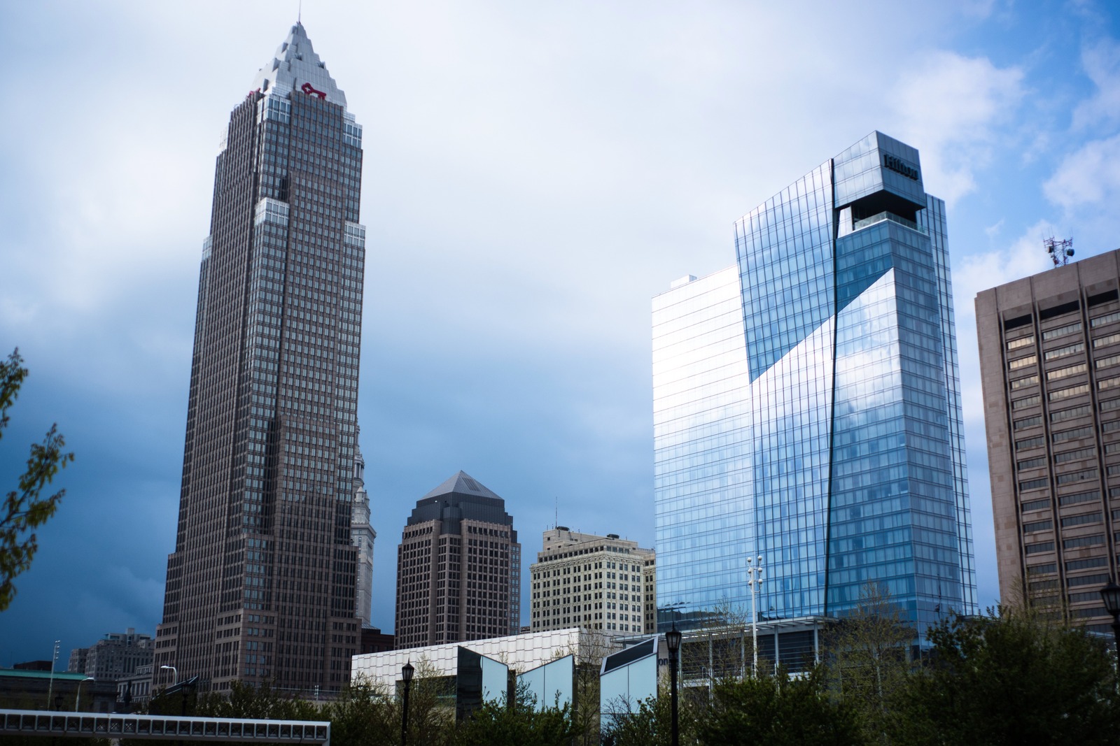 Cityscape Under Dramatic Skies