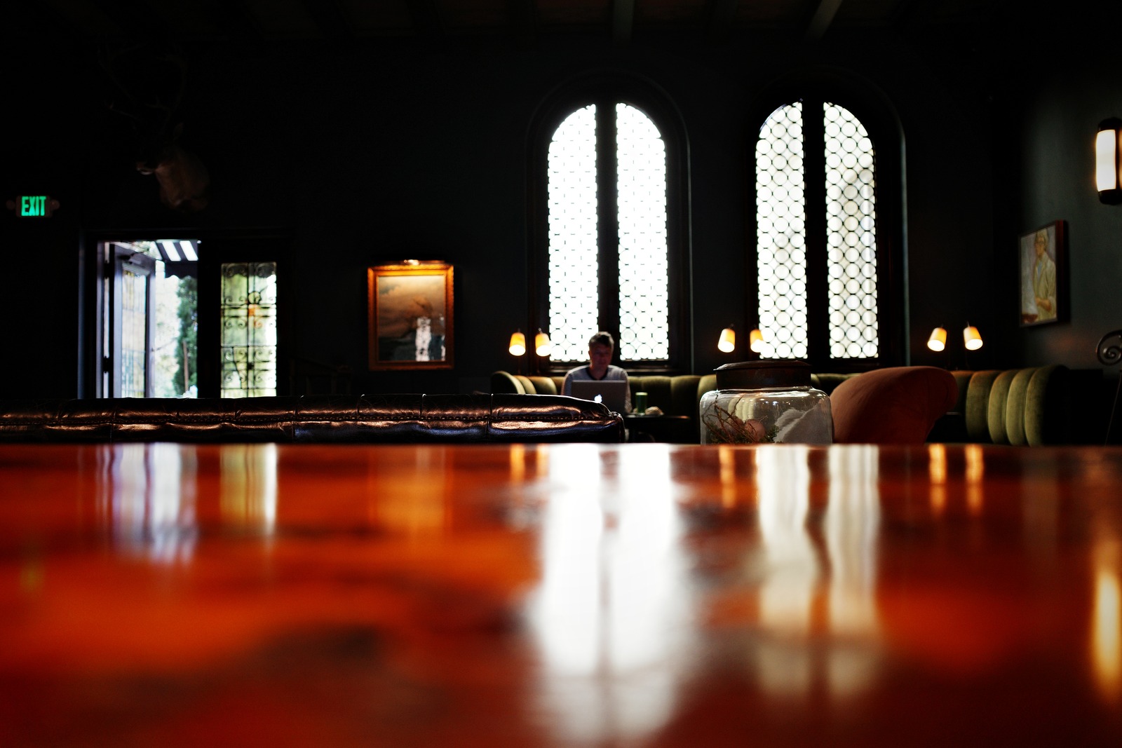 Quiet Reflection in a Café
