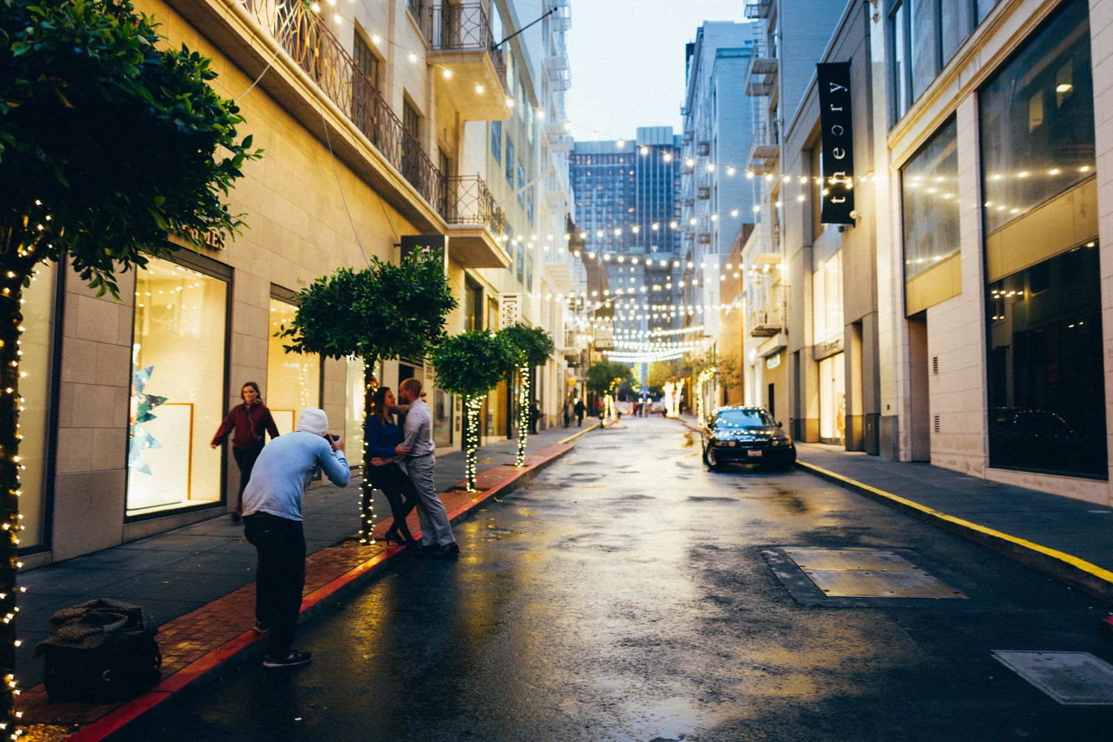 Evening Glow in the City