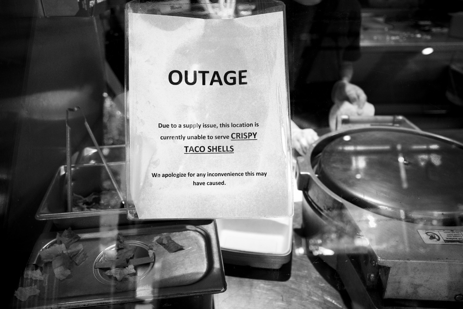 Crispy Taco Shells Out of Stock