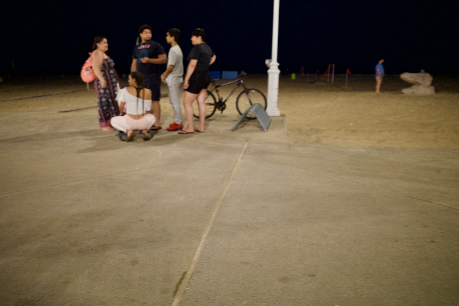 Nighttime Beach Gathering