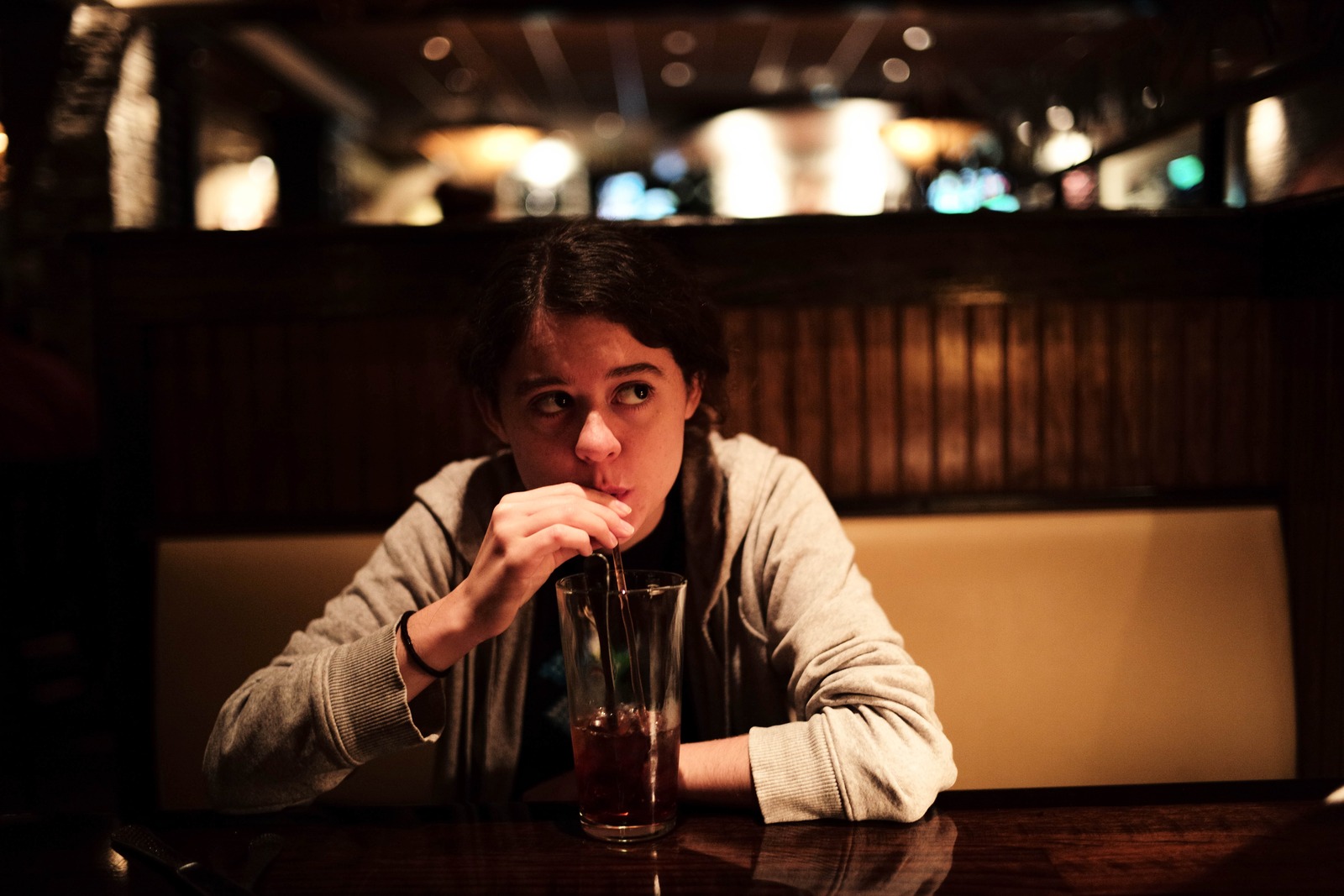 Quiet Moment in a Restaurant