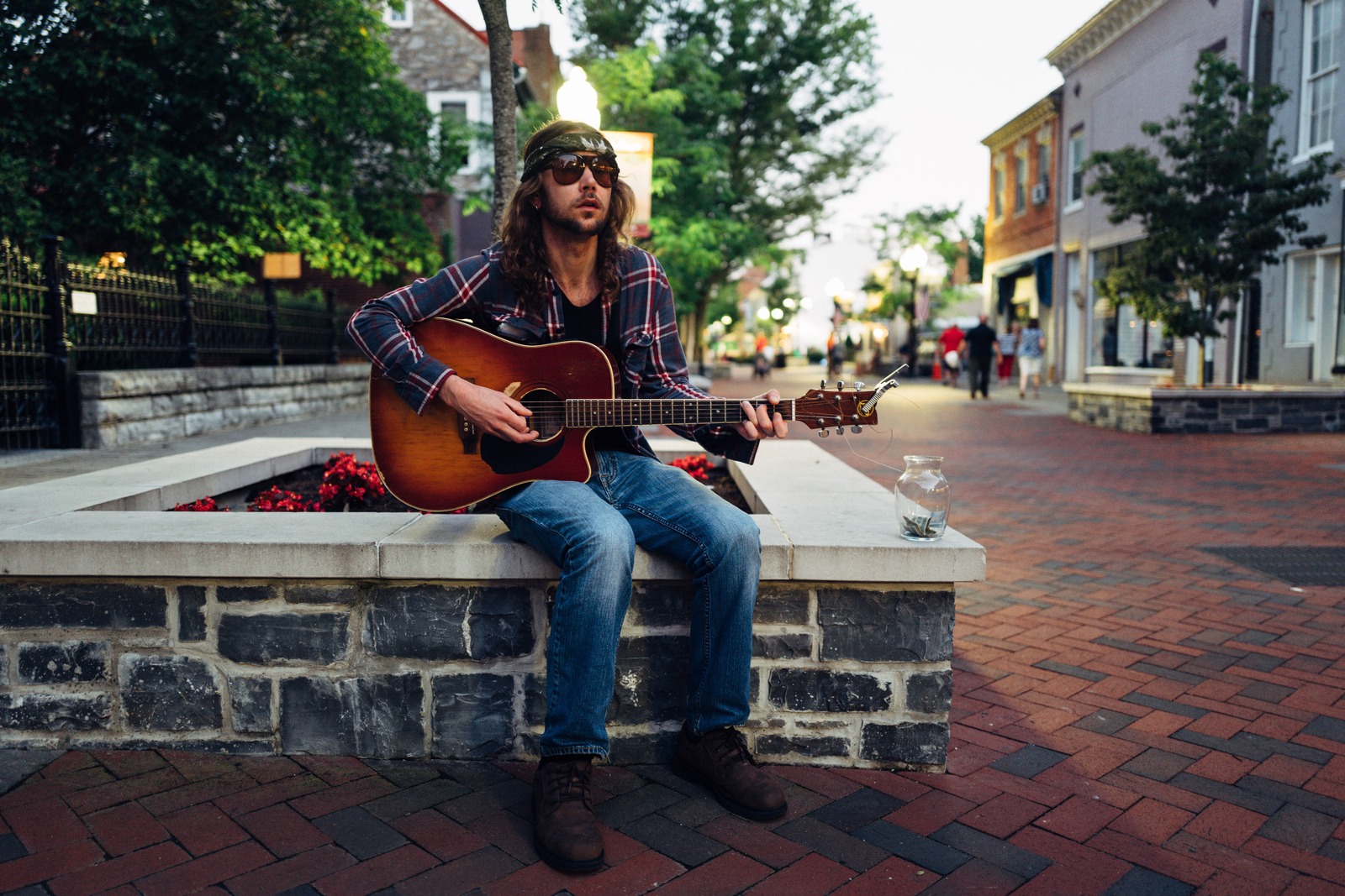 Street Serenade at Dusk