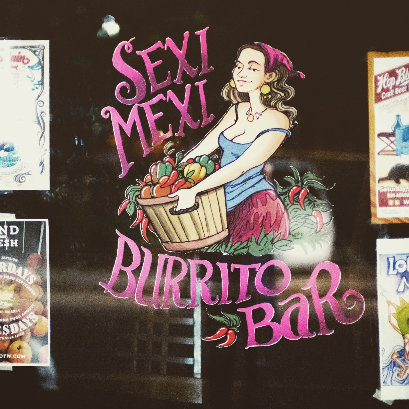Vibrant Burrito Bar Signage