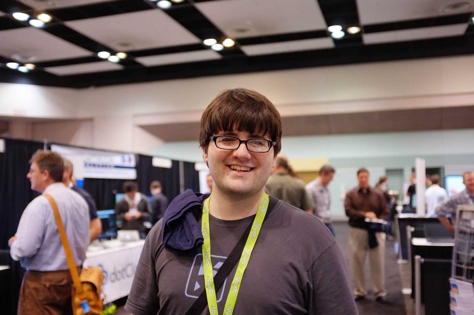 Confident Smile at a Conference