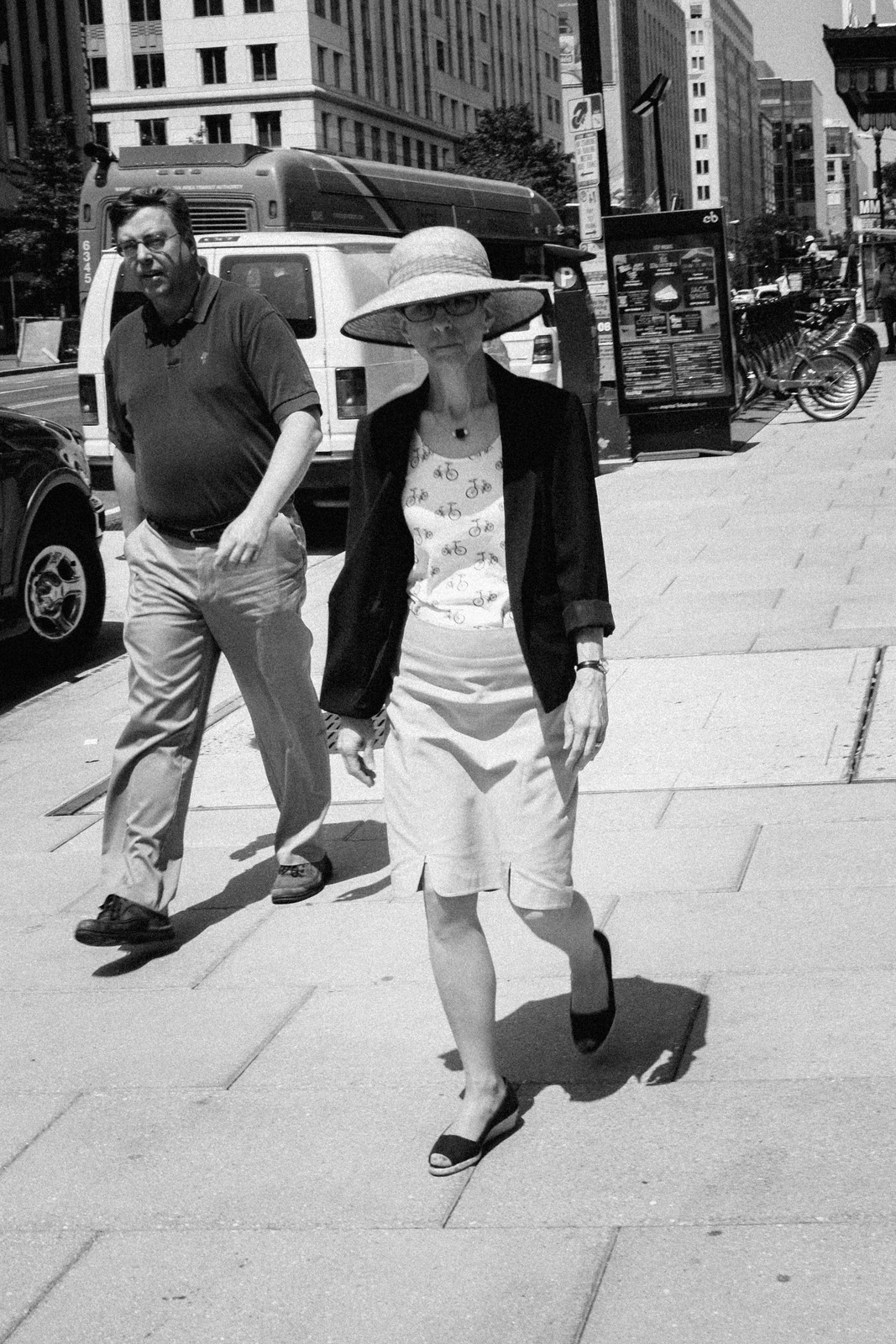 Urban Streetscape in Monochrome