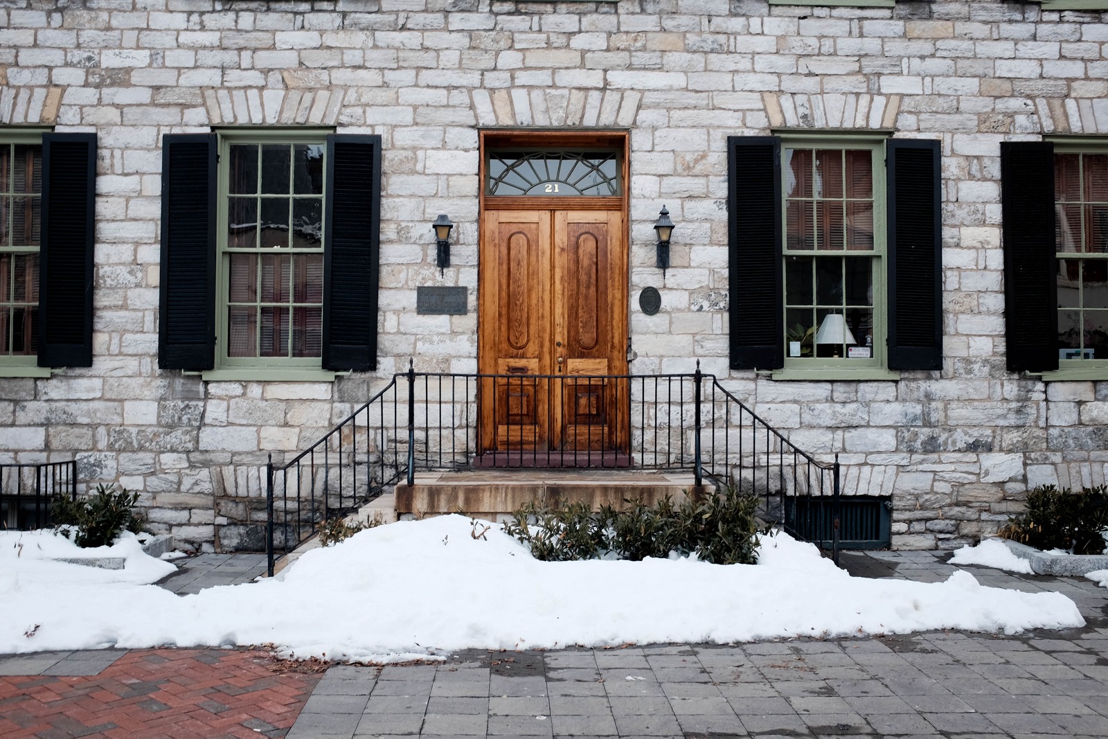 Charming Winter Entrance