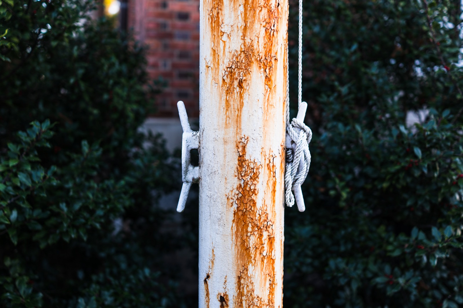 Weathered Post and Rope