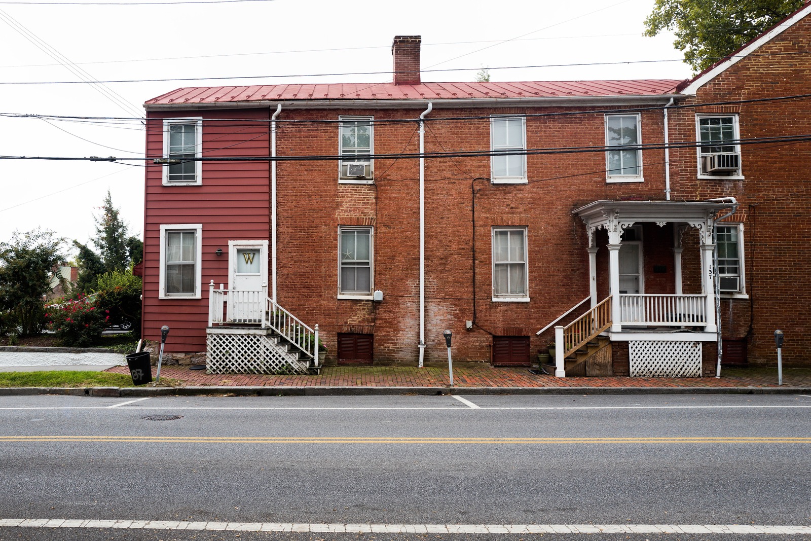 Weathered Red Facade