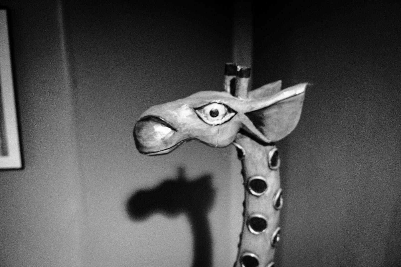 Monochrome Giraffe Sculpture
