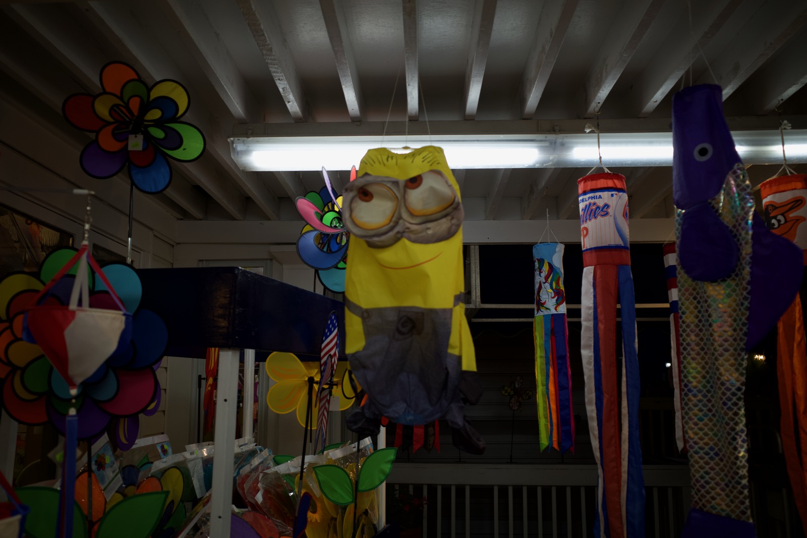 Whimsical Night Market Scene