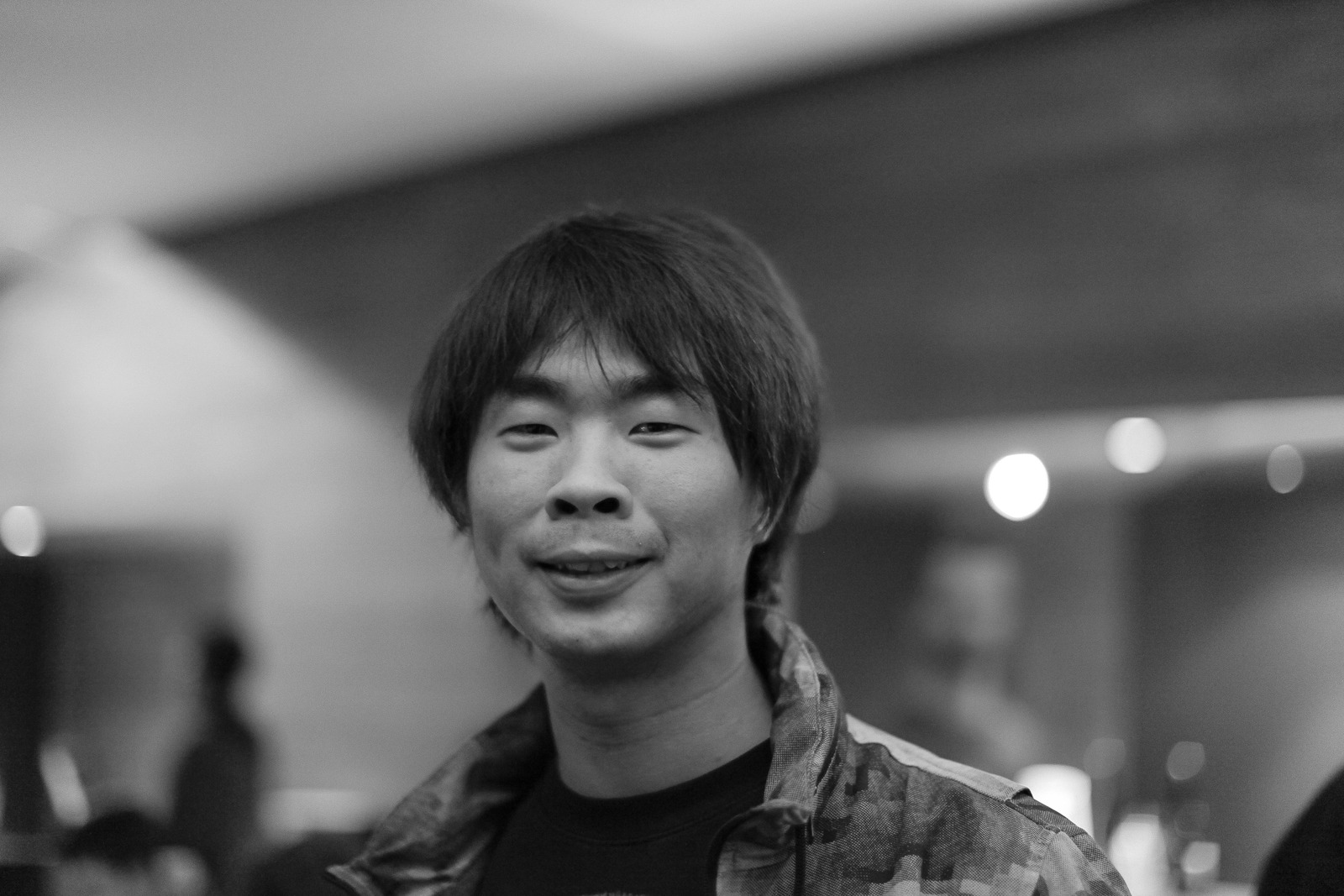 Candid Charm in Monochrome