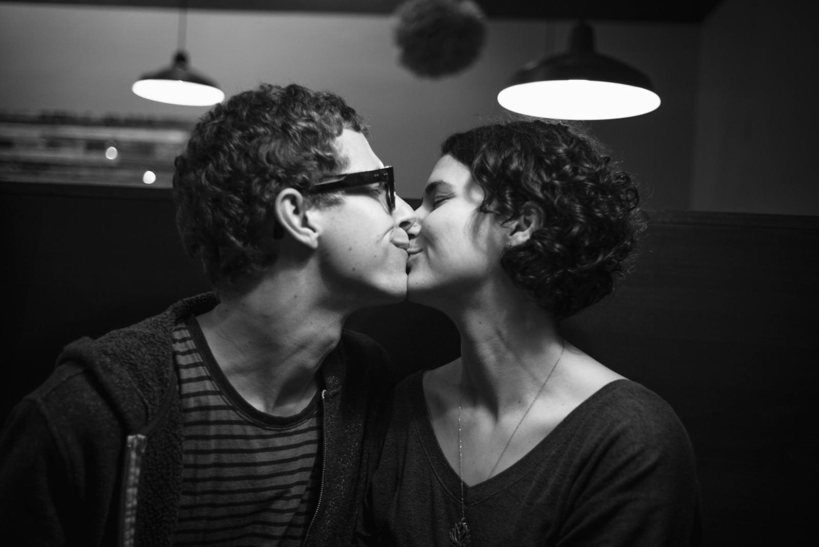 Tender Moment in Shadows