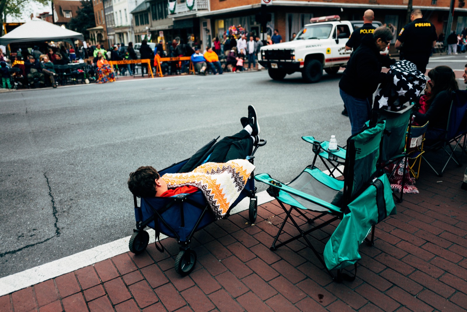 Resting at the Parade