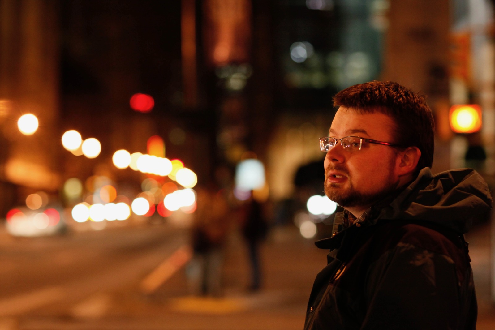 Urban Night Reflection