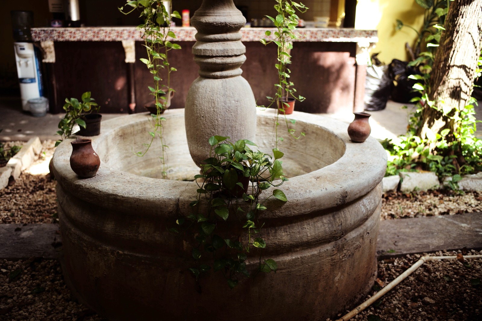 Serene Vintage Fountain