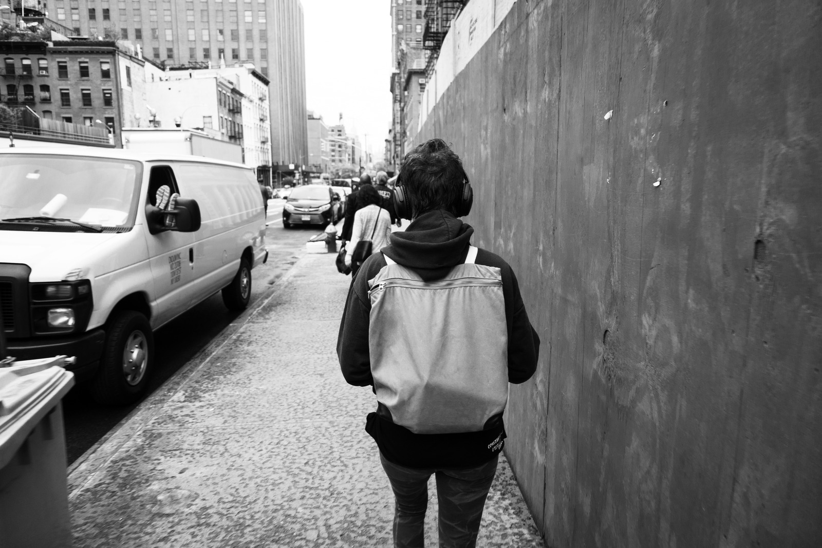 Urban Solitude in Monochrome