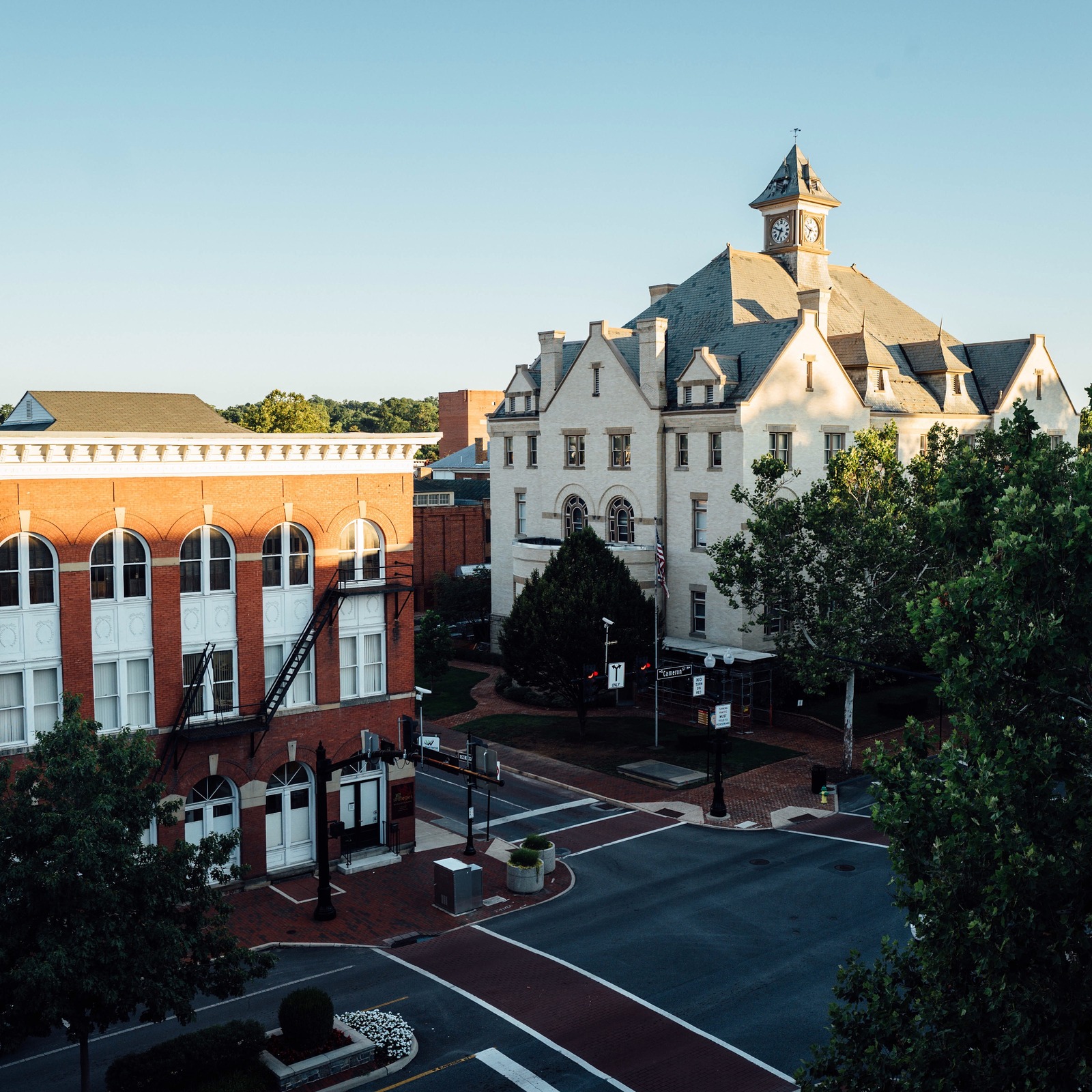 Charming Southern Town Square