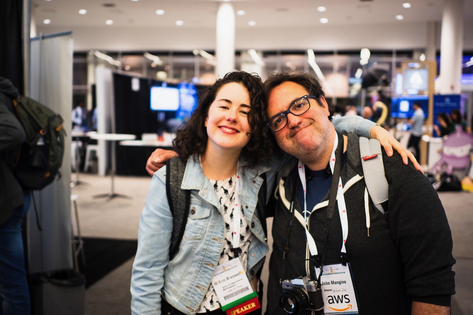 Joyful Reunion at an Event