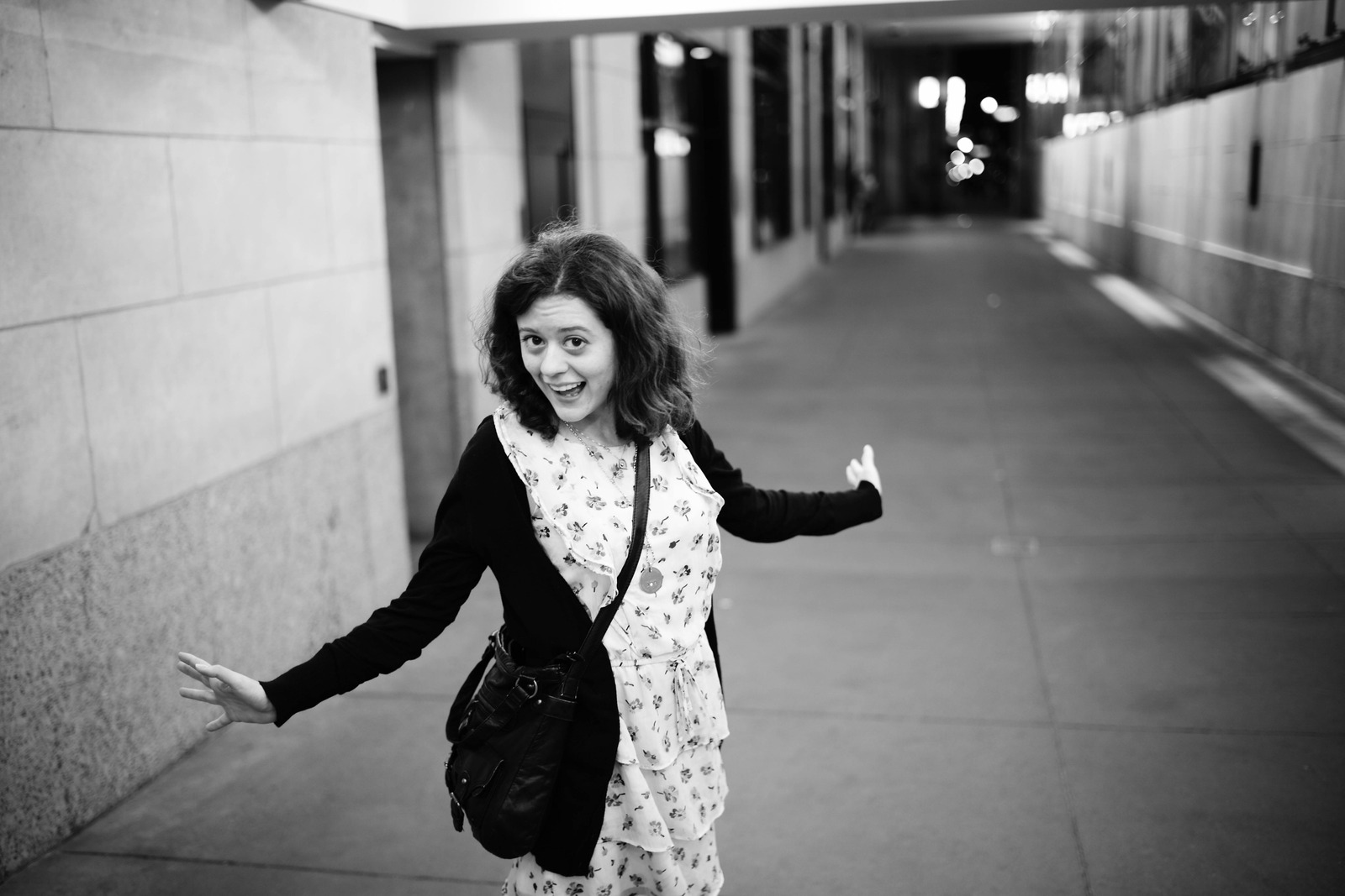 Joyful Stroll at Night