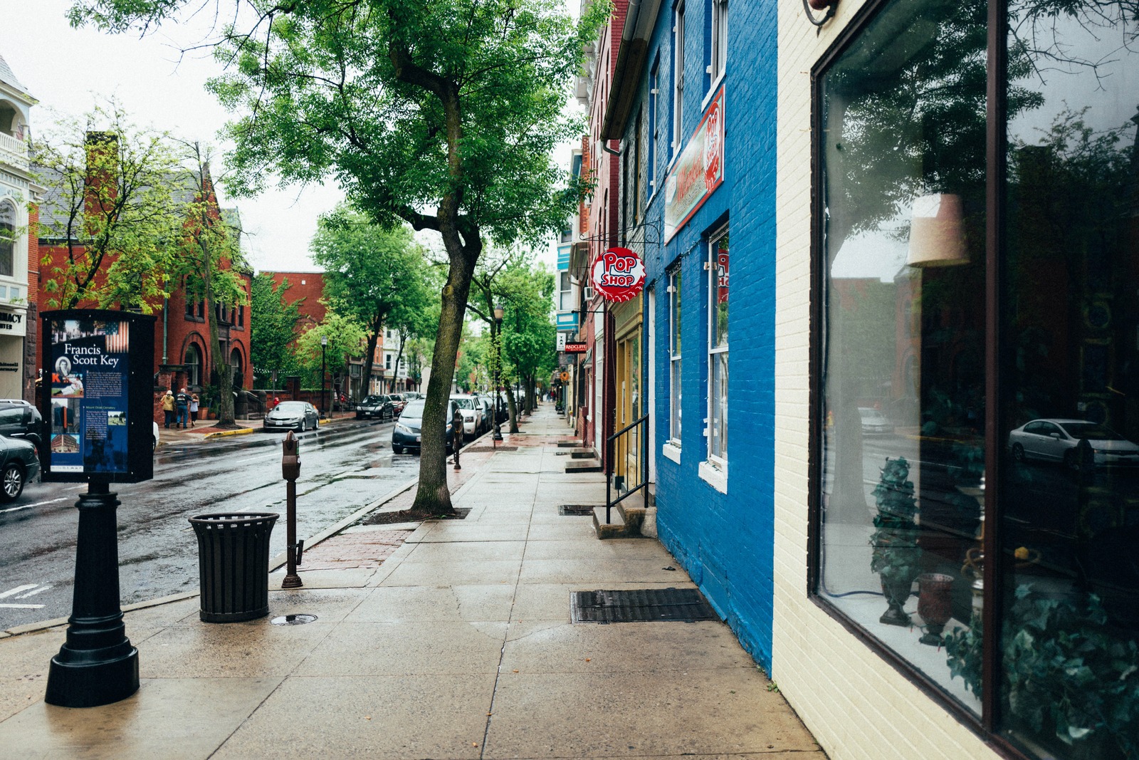 Rainy Day in Colorful Streets