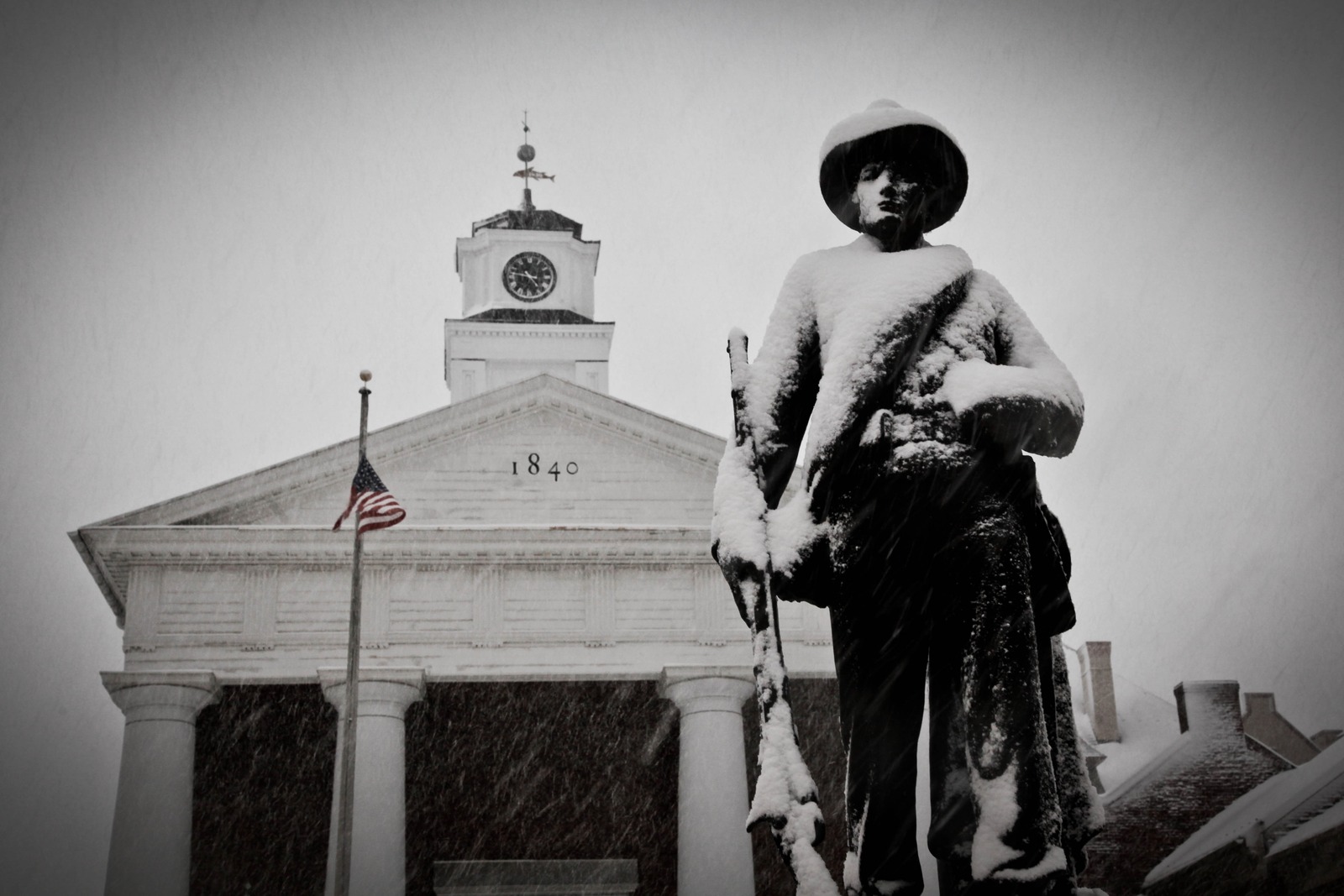 Silent Sentinel in Snow