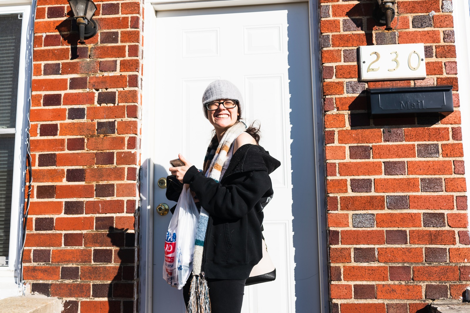 Joyful Encounter at the Door