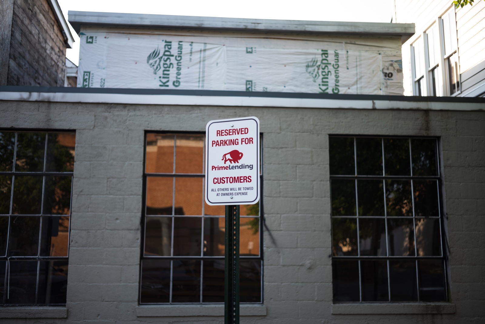 Urban Signage against a Backdrop