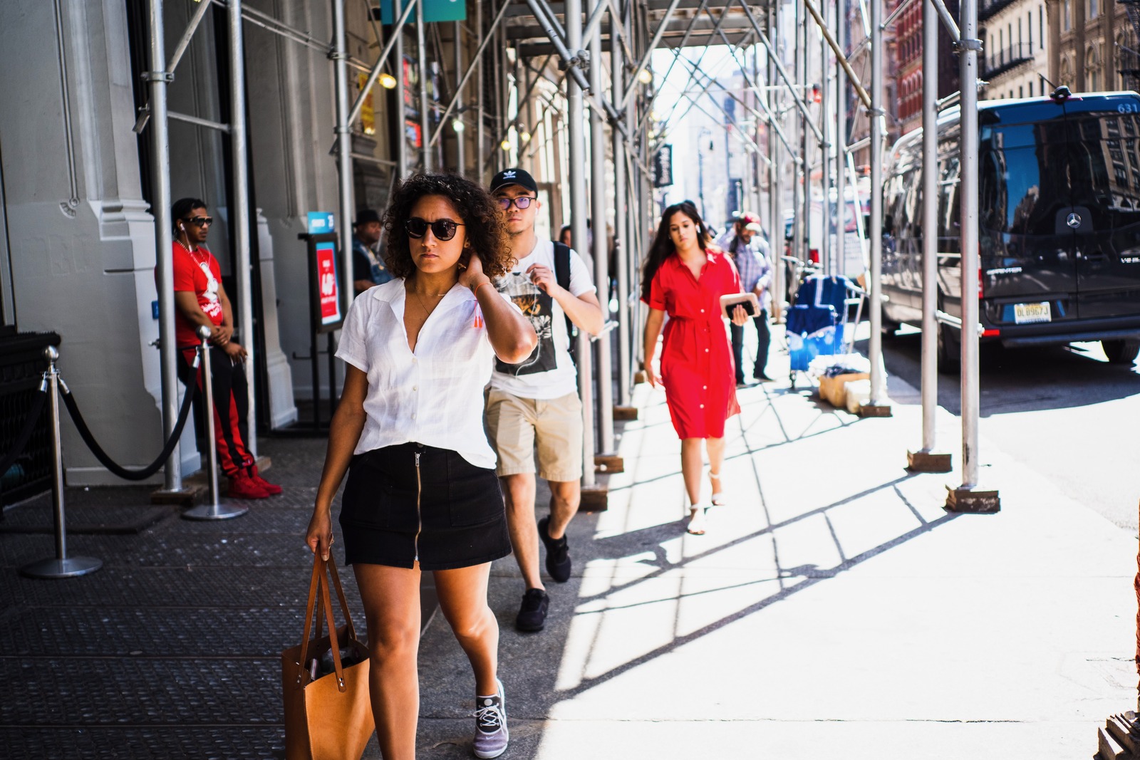 Urban Stroll in Summer Light
