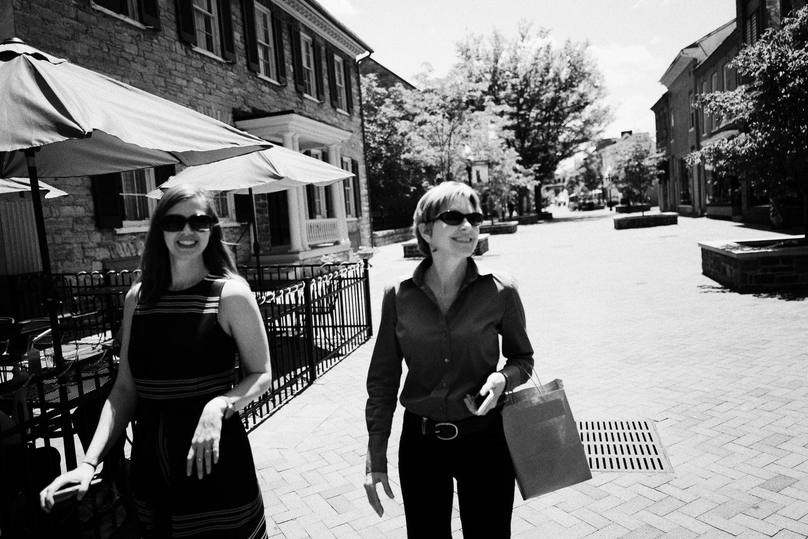 Chic Stroll in Monochrome