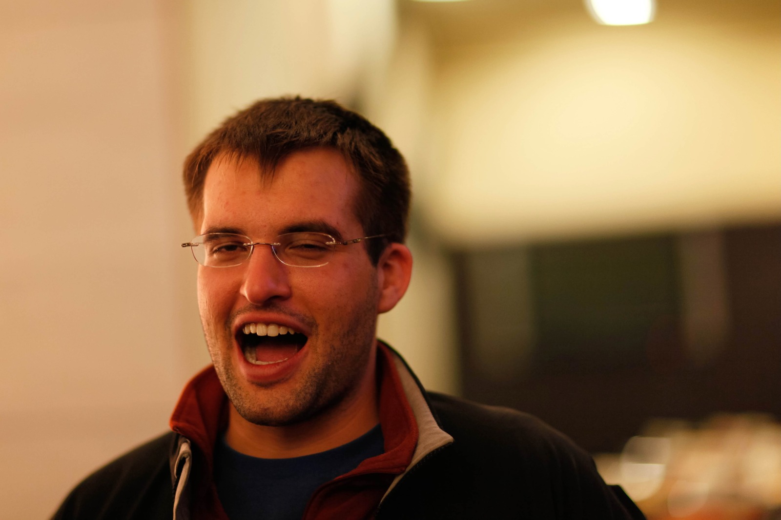 Joyful Expression in Soft Light