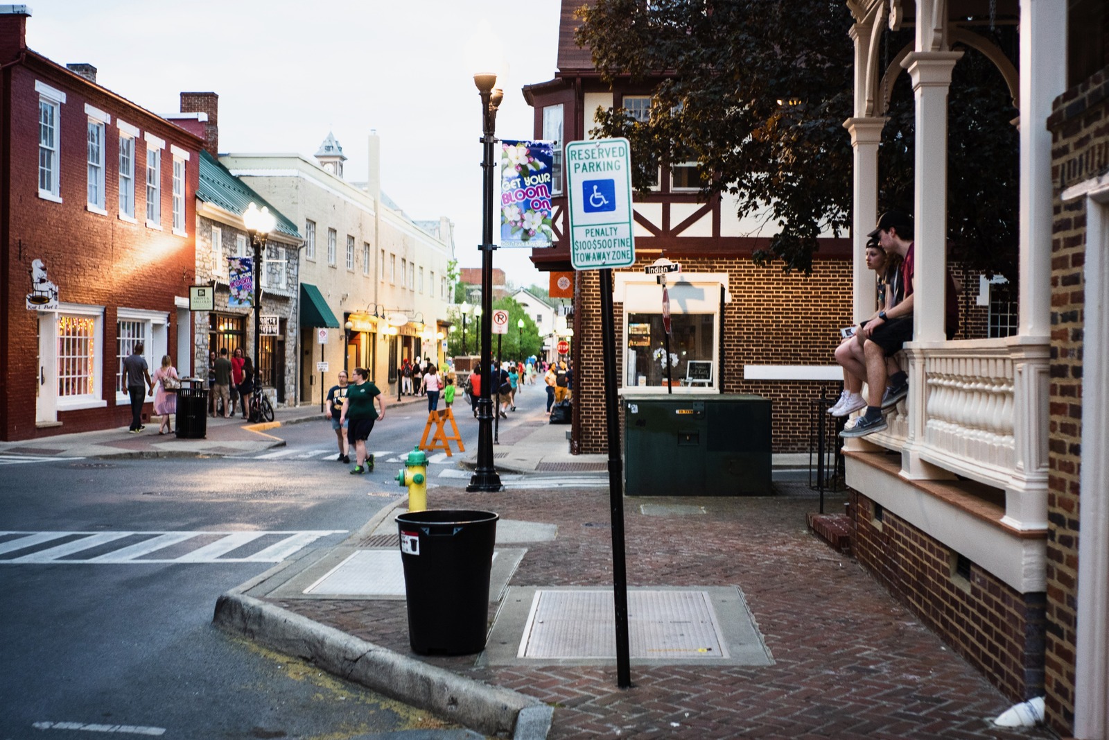 Evening Stroll in Town