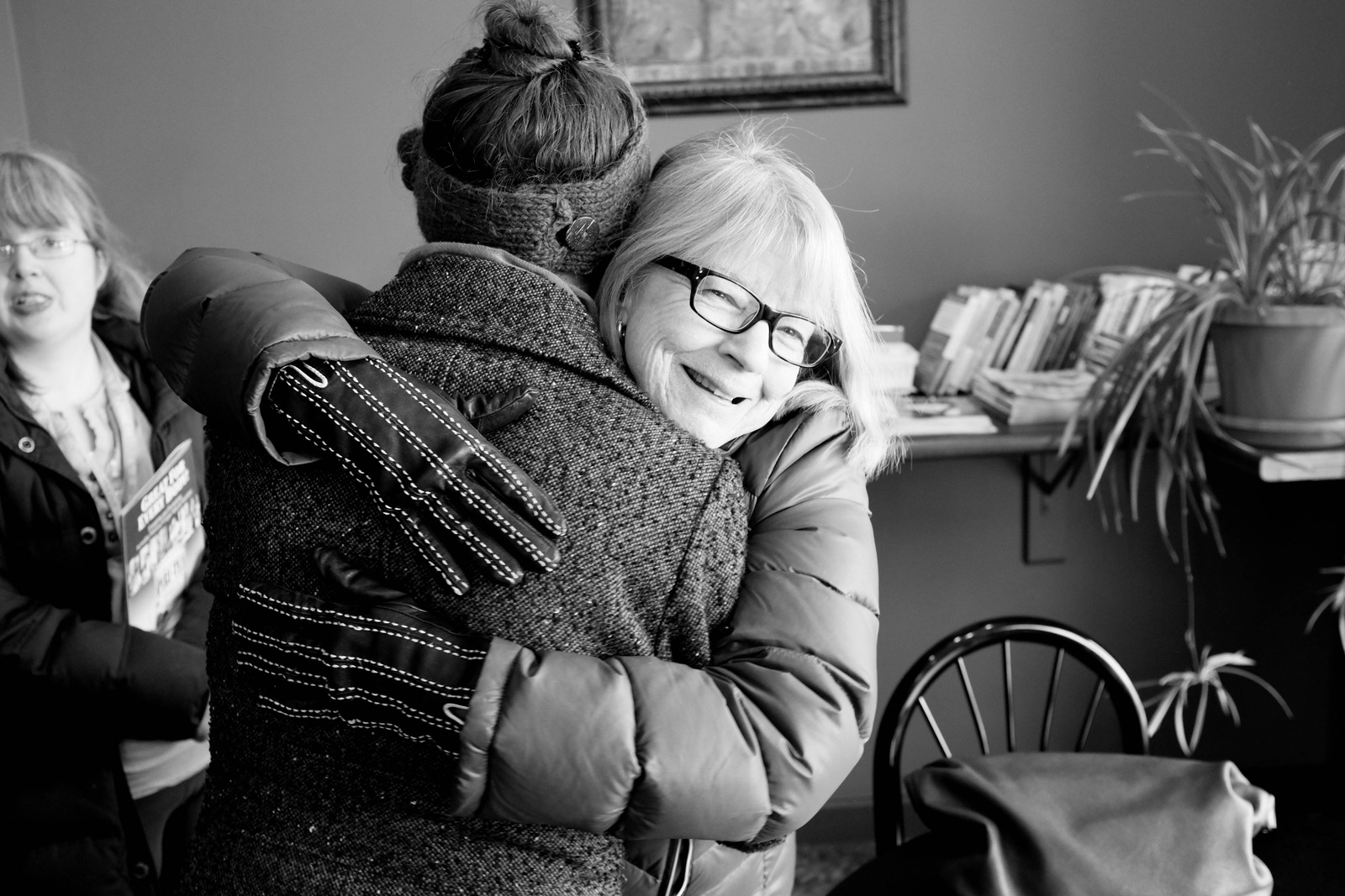 Warm Embrace in Monochrome