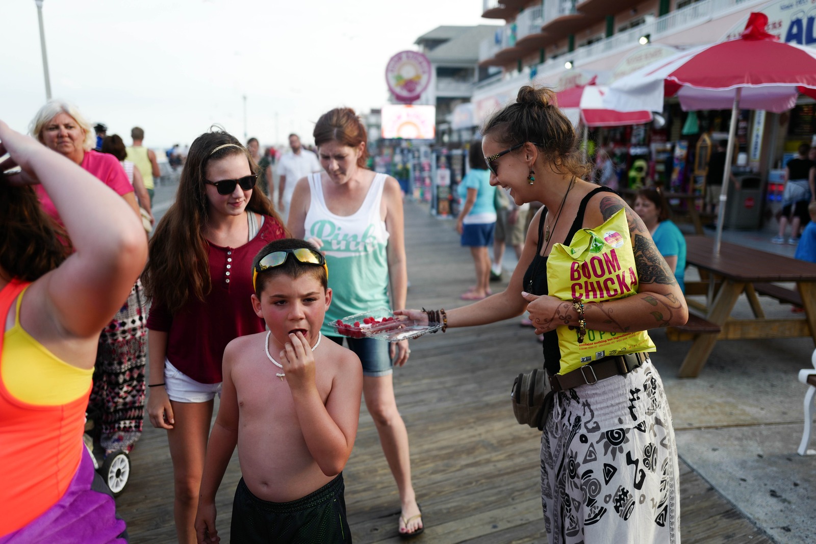 Summer Boardwalk Scene