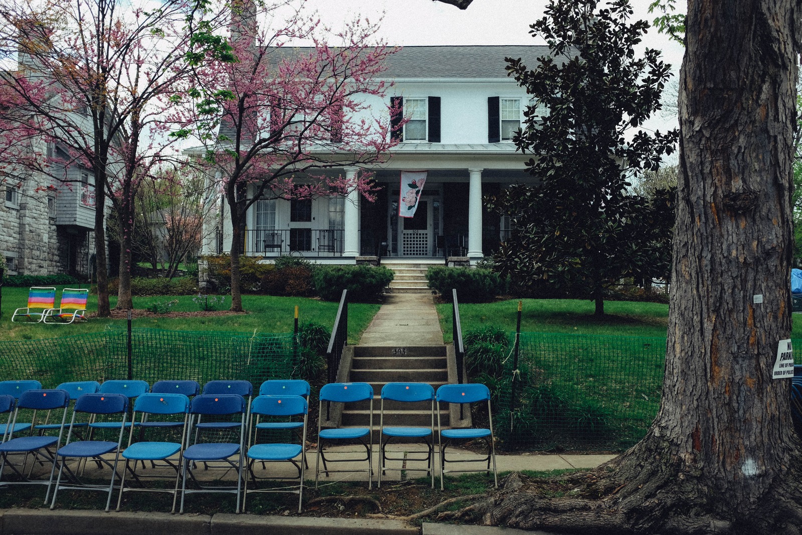 Chairs Before the Facade